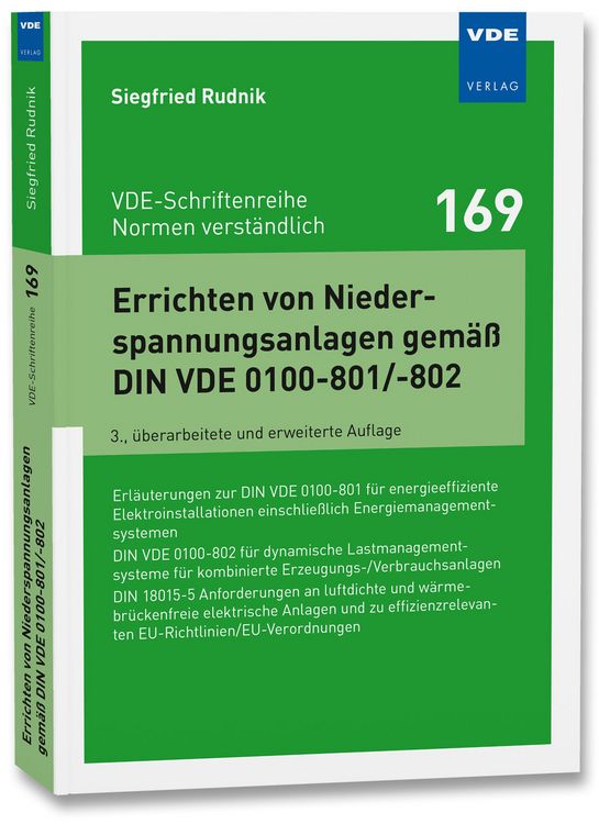 Produktbild: Errichten von Niederspannungsanlagen gem&auml;&szlig; DIN VDE 0100-801/-802