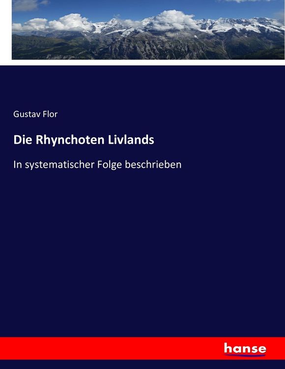 Produktbild: Die Rhynchoten Livlands
