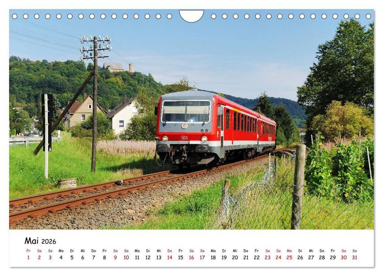 Produktbild: Hessische Nebenbahnen - Unterwegs in Nordhessen (Wandkalender 2026 DIN A4 quer), CALVENDO Monatskalender