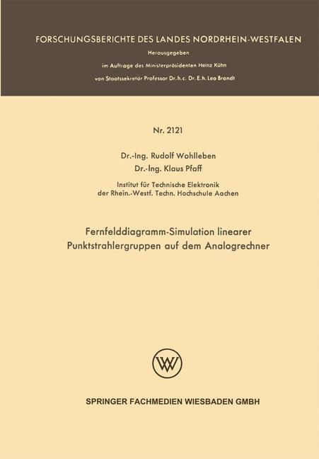 Produktbild: Fernfelddiagramm-Simulation linearer Punktstrahlergruppen auf dem Analogrechner
