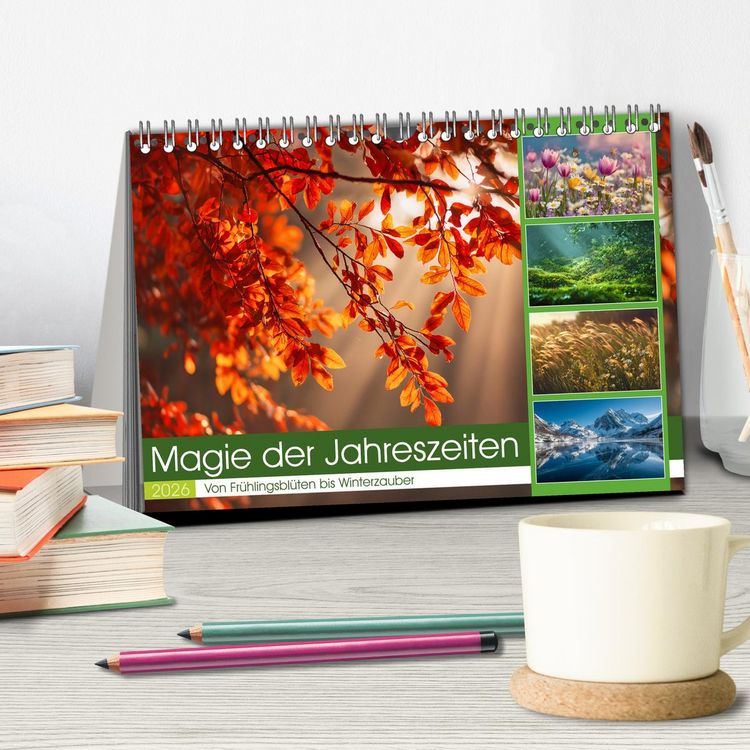 Produktbild: Magie der Jahreszeiten (Tischkalender 2026 DIN A5 quer), CALVENDO Monatskalender