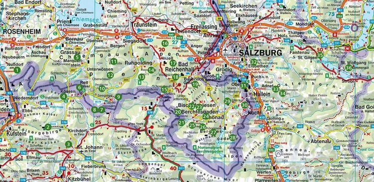 Produktbild: ROTHER Wanderbuch Wandern mit Hund Chiemgau - Berchtesgaden. 36 Vierbeiner-Touren