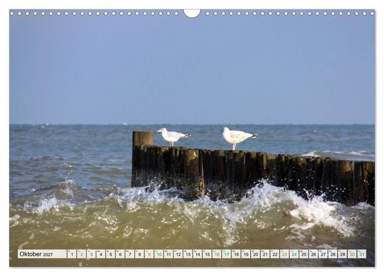 Produktbild: Gl&uuml;cksmomente am Meer - Sehnsuchtsorte deutscher K&uuml;stenlandschaften (Wandkalender 2027 DIN A3 quer), CALVENDO Monatskalender