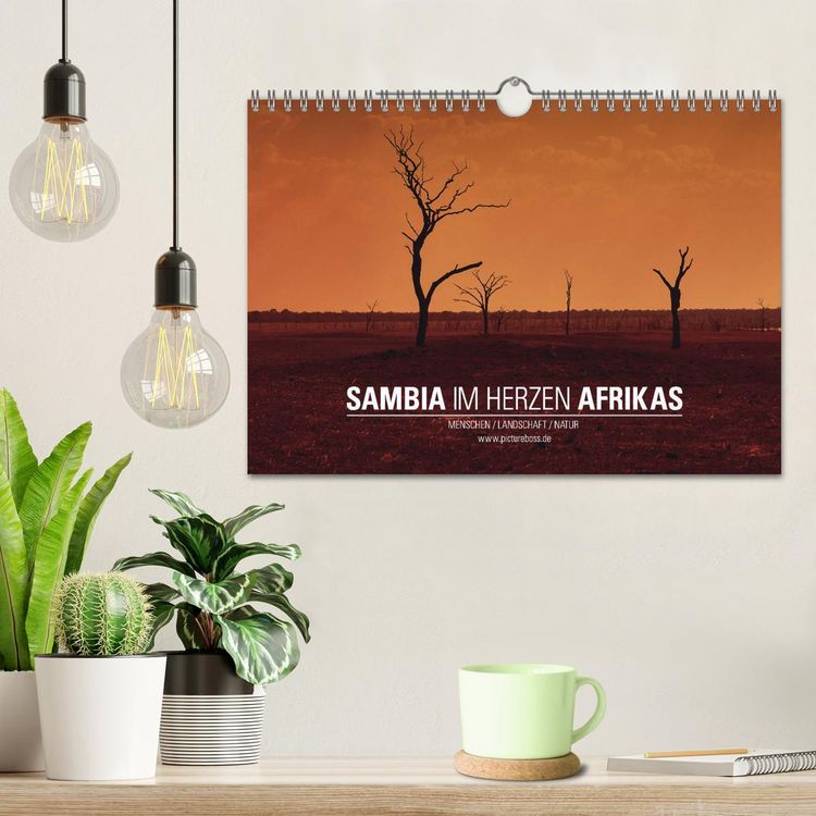 Produktbild: SAMBIA IM HERZEN AFRIKAS (Wandkalender 2026 DIN A4 quer), CALVENDO Monatskalender