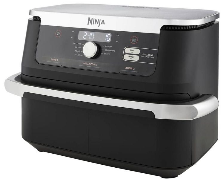 Produktbild: Ninja AF500EU Hei&szlig;luft-Fritteuse 2470 W Schwarz, Silber