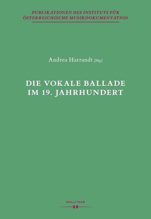 Produktbild: Die vokale Ballade im 19. Jahrhundert