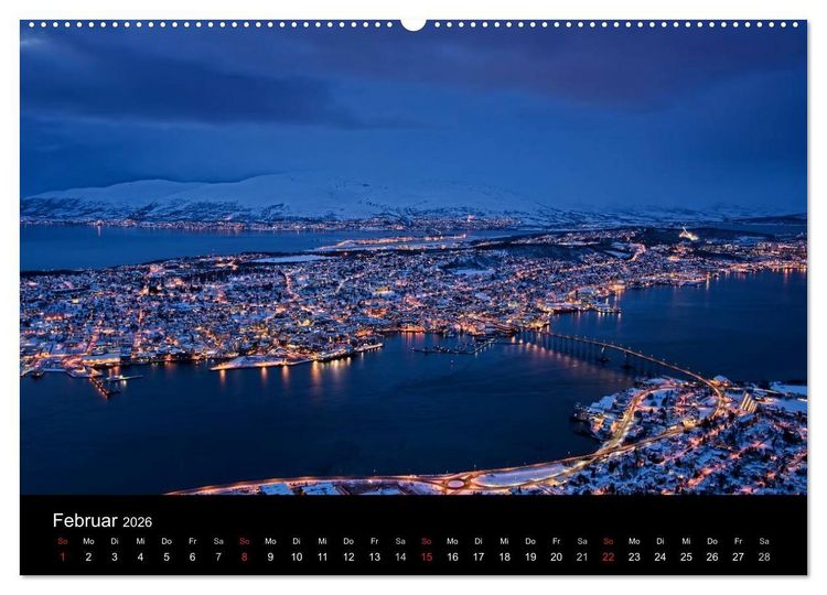 Produktbild: N&auml;chtliche St&auml;dte (hochwertiger Premium Wandkalender 2026 DIN A2 quer), Kunstdruck in Hochglanz