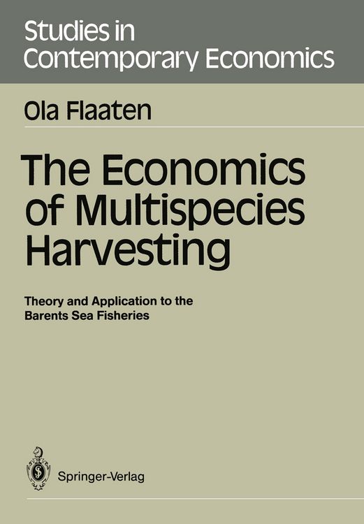 Produktbild: The Economics of Multispecies Harvesting