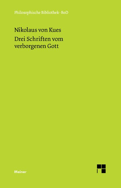 Produktbild: Drei Schriften vom verborgenen Gott
