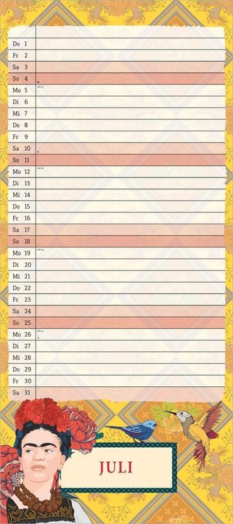 Produktbild: Frida Kahlo Notizkalender 2027