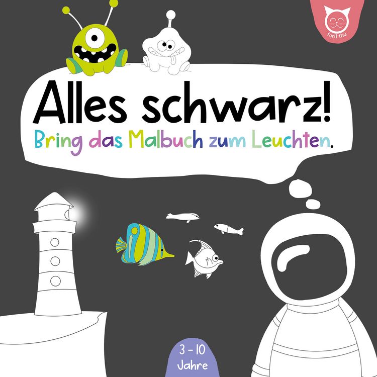 Produktbild: Alles schwarz! Bring das Malbuch zum Leuchten