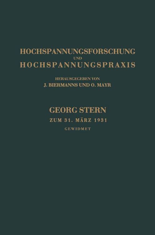 Produktbild: Hochspannungsforschung und Hochspannungspraxis