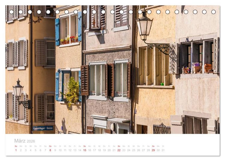 Produktbild: Z &Uuml; R I C H Impressionen (Tischkalender 2026 DIN A5 quer), CALVENDO Monatskalender