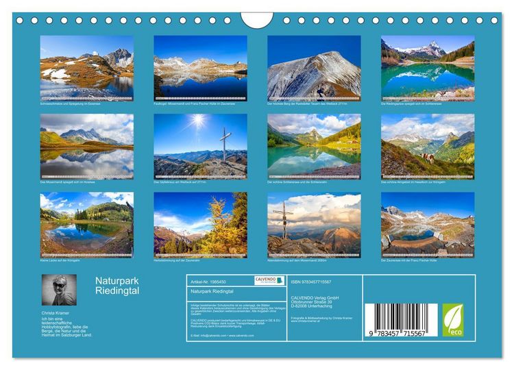 Produktbild: Naturpark Riedingtal (Wandkalender 2026 DIN A4 quer), CALVENDO Monatskalender
