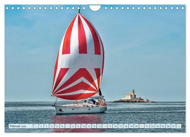 Produktbild: Segeln - Freiheit und Abenteuer (Wandkalender 2026 DIN A4 quer), CALVENDO Monatskalender