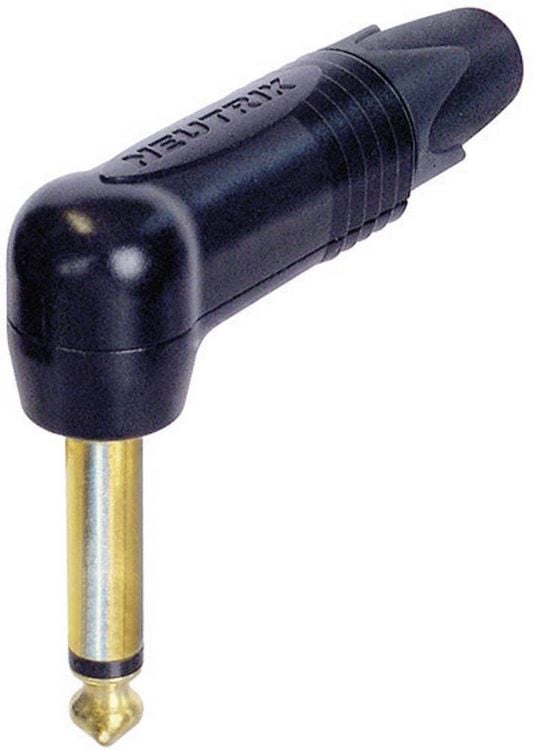 Produktbild: Neutrik NP2RX-B Klinken-Steckverbinder 6.35mm Stecker, gewinkelt Polzahl: 2 Mono Schwarz 1St.