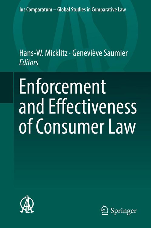Produktbild: Enforcement and Effectiveness of Consumer Law