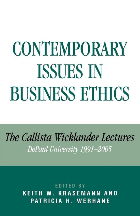 Produktbild: Contemporary Issues in Business Ethics