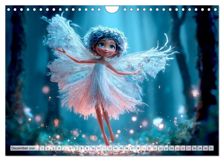 Produktbild: Zauberlicht und Elfenfl&uuml;gel (Wandkalender 2026 DIN A4 quer), CALVENDO Monatskalender