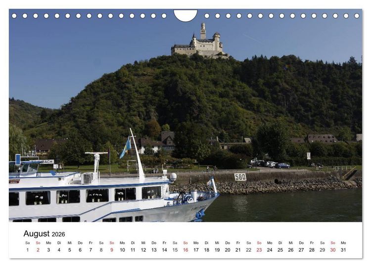 Produktbild: Rhein und Burgen (Wandkalender 2026 DIN A4 quer), CALVENDO Monatskalender