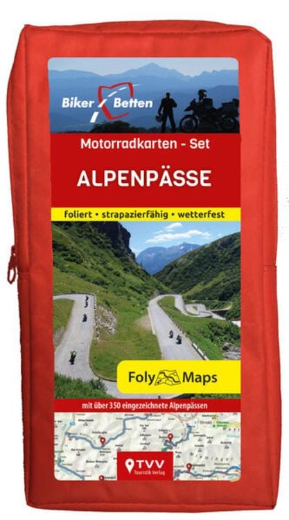 Produktbild: Motorradkarten-Set Alpenpässe