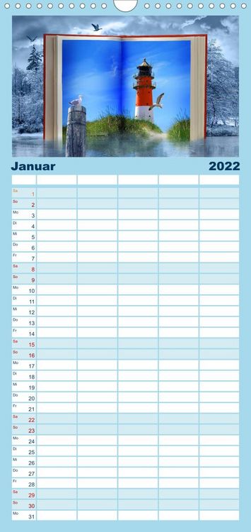 Produktbild: Familienplaner Mystische und romantische M&auml;rchenwelt Mausopardia (Wandkalender 2022 , 21 cm x 45 cm, hoch)