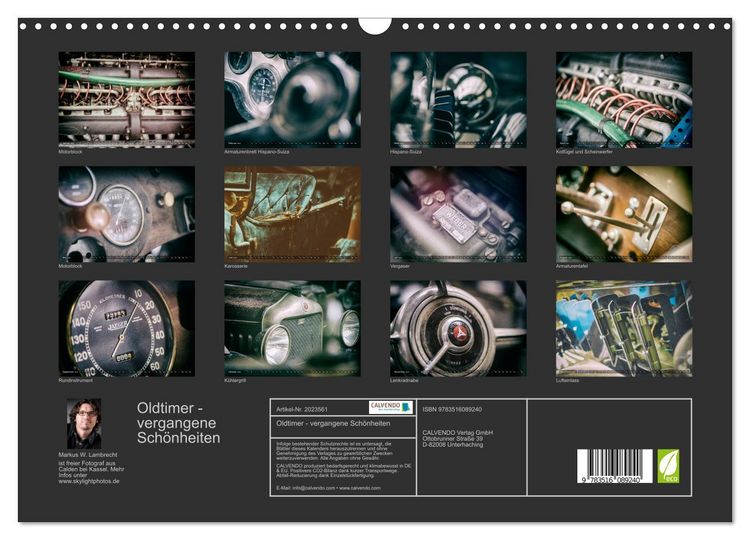Produktbild: Oldtimer - vergangene Sch&ouml;nheiten (Wandkalender 2026 DIN A3 quer), CALVENDO Monatskalender