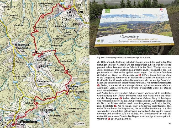 Produktbild: ROTHER Wanderf&uuml;hrer Rothaarsteig