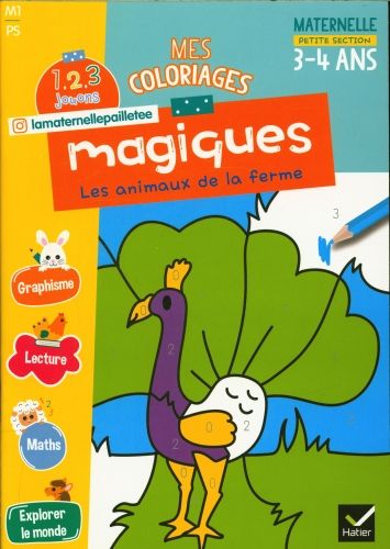 Produktbild: Mes coloriages magiques : les animaux de la ferme PS