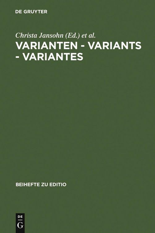 Produktbild: Varianten - Variants - Variantes