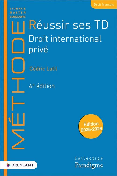 Produktbild: Reussir ses Td : Droit International Prive (Edition 2025/2026)