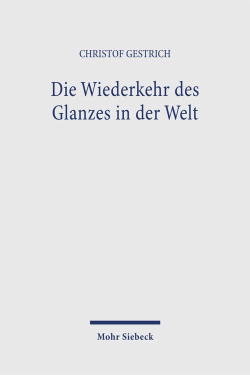 Produktbild: Die Wiederkehr des Glanzes in der Welt
