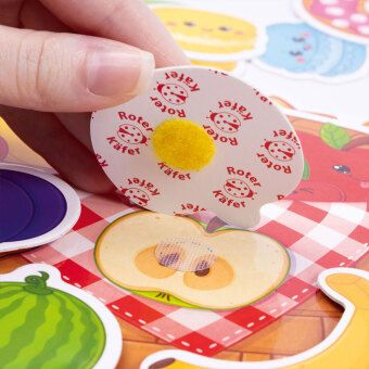 Produktbild: Lernspiel Roter K&auml;fer Busy Book mit Klettverschluss Die Leckereien RK1170-03