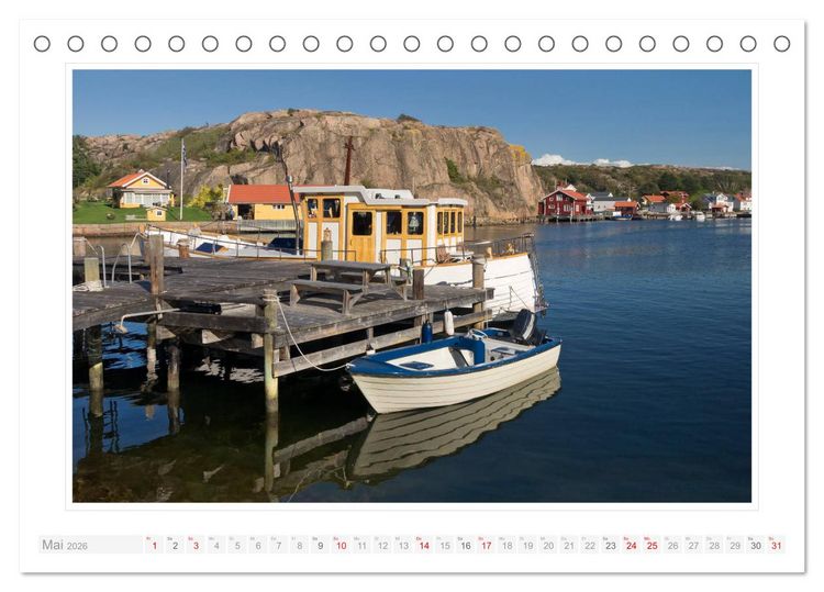 Produktbild: Bohusl&auml;n Fj&auml;llbacka - Hamburgsund - Grebbestad 2026 (Tischkalender 2026 DIN A5 quer), CALVENDO Monatskalender