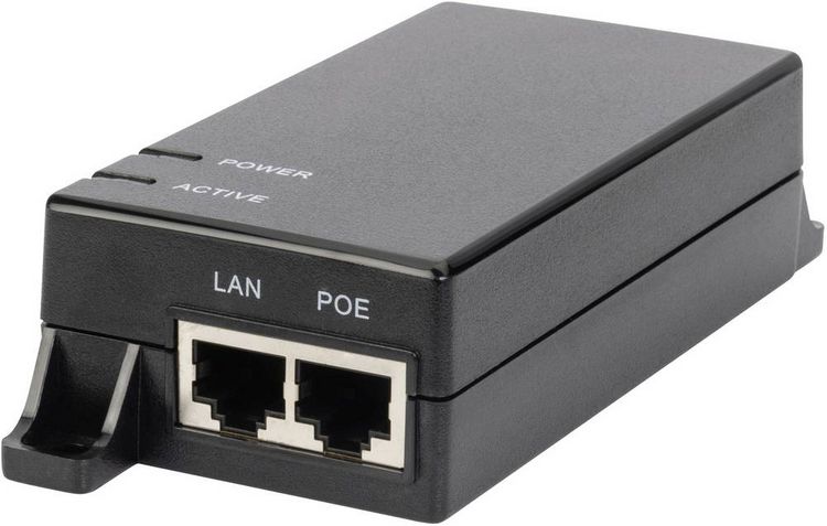 Produktbild: Digitus DN-95102-1 PoE Injektor 10 / 100 / 1000 MBit/s IEEE802.3af (15.4 W)