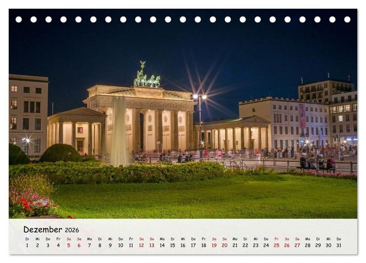 Produktbild: Berlin - Zwischen Alexanderplatz und Brandenburger Tor (Tischkalender 2026 DIN A5 quer), CALVENDO Monatskalender