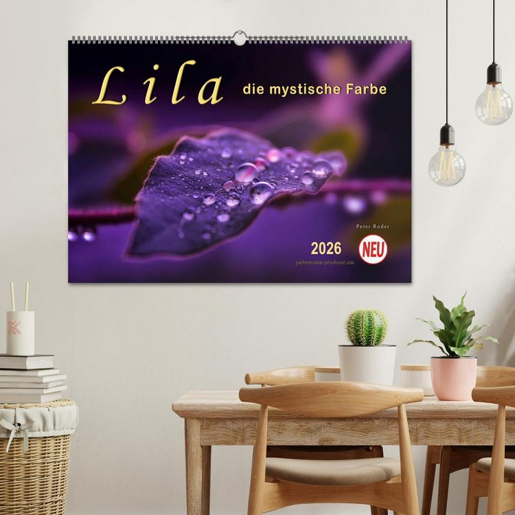 Produktbild: Lila - die mystische Farbe (Wandkalender 2026 DIN A2 quer), CALVENDO Monatskalender