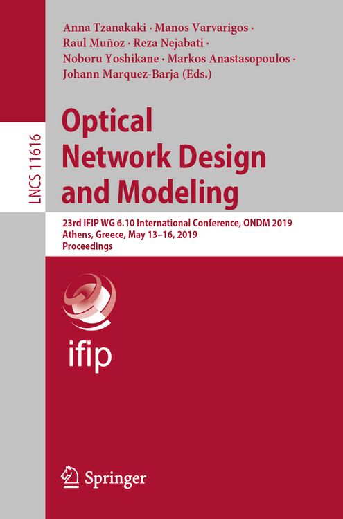 Produktbild: Optical Network Design and Modeling