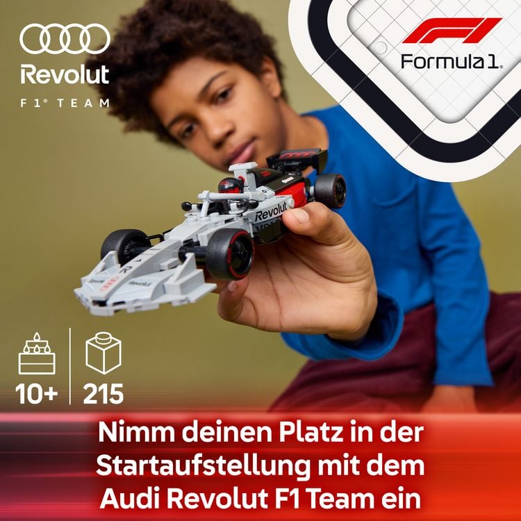 Produktbild: LEGO Speed Champions 77259 Audi Revolut F1 Team R26 Rennwagen, Minifigur