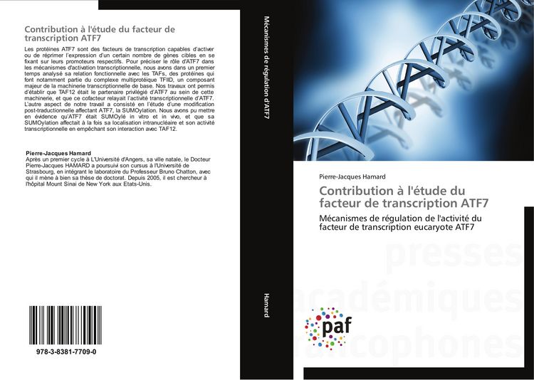 Produktbild: Contribution &agrave; l'&eacute;tude du facteur de transcription ATF7