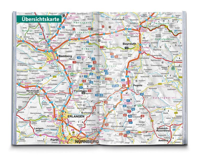 Produktbild: KOMPASS Wanderf&uuml;hrer Fr&auml;nkische Schweiz mit Oberem Maintal und Hersbrucker Schweiz, 55 Touren mit Extra-Tourenkarte