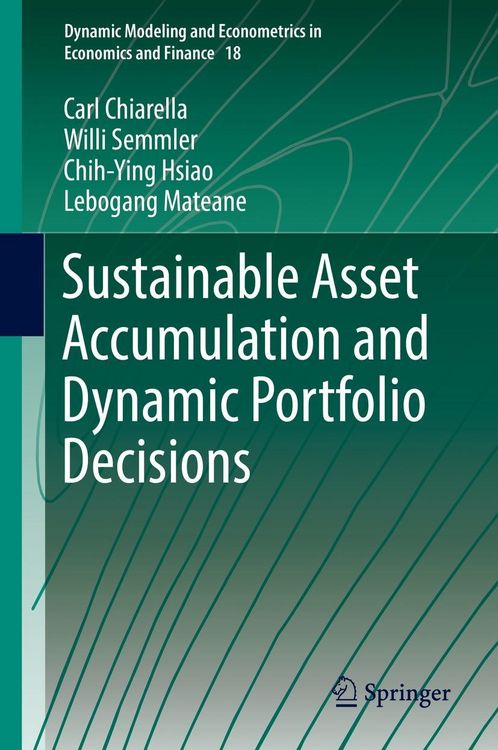 Produktbild: Sustainable Asset Accumulation and Dynamic Portfolio Decisions