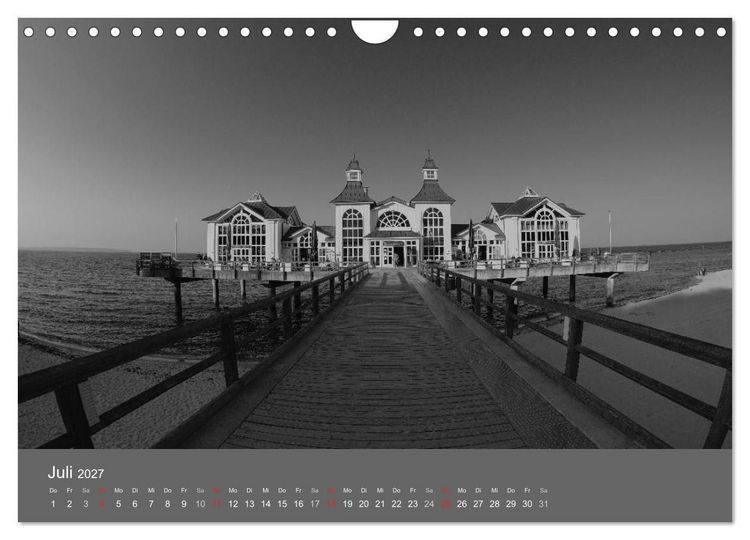Produktbild: Ostsee - von schwarz bis wei&szlig; (Wandkalender 2027 DIN A4 quer), CALVENDO Monatskalender
