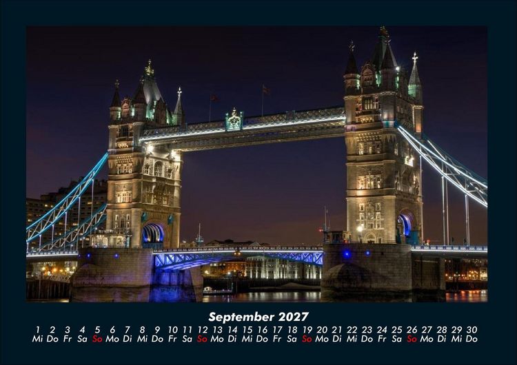 Produktbild: London 2027 Fotokalender DIN A4