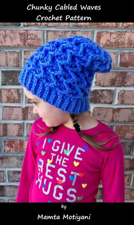 Produktbild: Chunky Cabled Waves Hat | Crochet Pattern (Easy Crochet Patterns, #12)