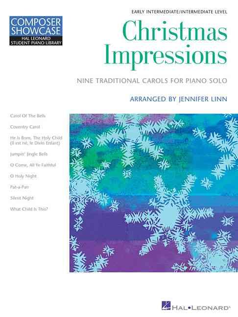Produktbild: Christmas Impressions - Hal Leonard Student Piano Library Composer Showcase Intermediate Level Piano Solo Sheet Music Book for Students with Classical Carols Educational Christmas Piano Score