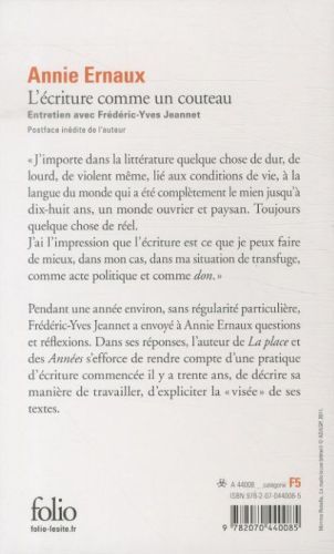 Produktbild: Fre-Ecriture Comme Un Couteau