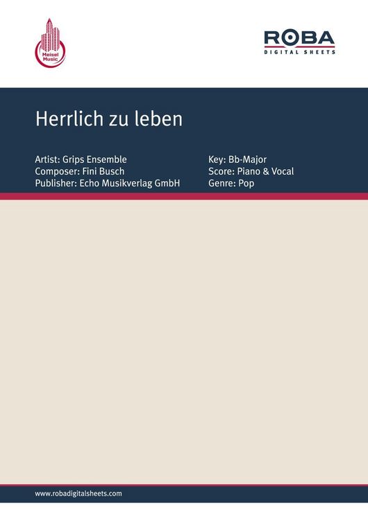 Produktbild: Herrlich zu leben