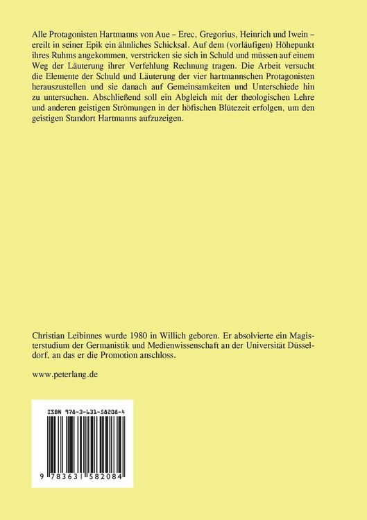 Produktbild: Die Problematik von Schuld und Laeuterung in der Epik Hartmanns von Aue