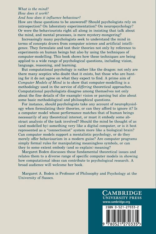 Produktbild: Computer Models of Mind